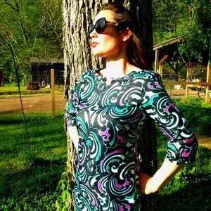 Vintage look mini dress by Banana Republic